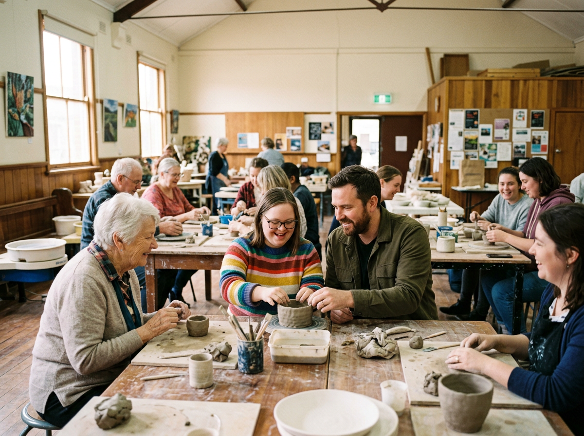 People with diverse abilities participating in Australian community activities