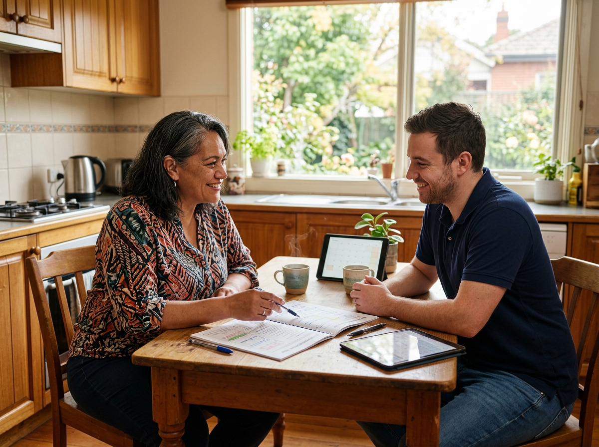 Multicultural NDIS participant achieving independence goals in a Melbourne community setting