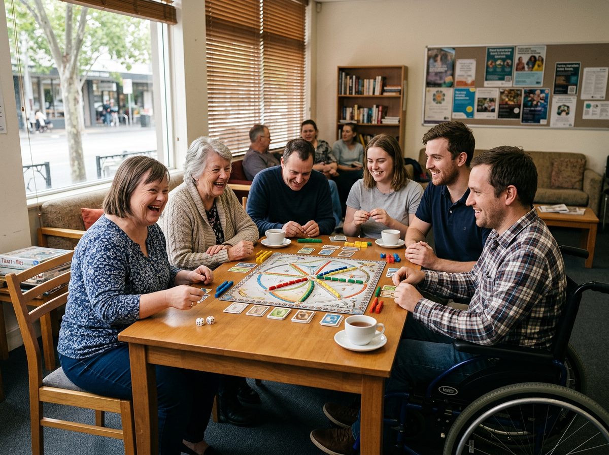 Recreation and leisure activities in Australian community centre